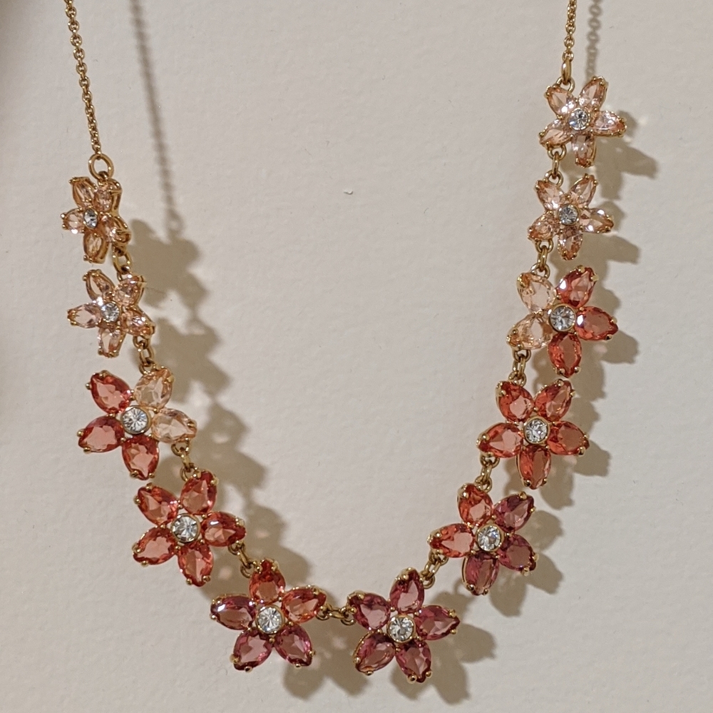 Brand New Kate Spade Crystal Flower Necklace